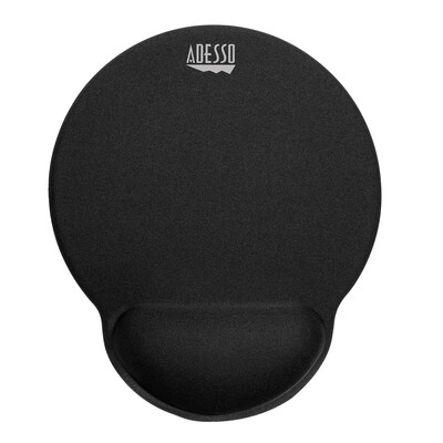 Adesso Truform Visco Foam Non-Skid Mouse Pad/Wrist Rest Combo, Black (TRUFORM P200)
