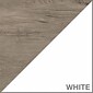 Bush Furniture Mayfield Rustic Hutch, Pure White/Shiplap Gray (MAH131GW2-03)