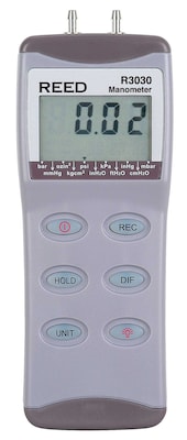 REED R3030 Digital Manometer, Gauge/Differential, 30 psi (R3030)