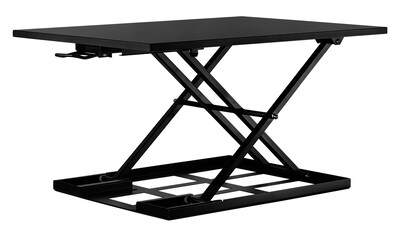 Mount-It! 32W Rectangular Adjustable Metal Standing Desk Converter, Black (MI-7929BLK)