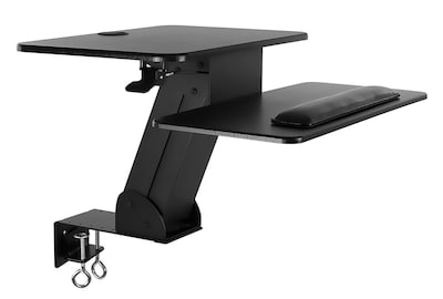 Mount-It! Sit Stand Desk Converter, Height Adjustable Standing Desk, 23.5 x 16 Stand-Up Workstation, holds 33 lbs (MI-7918)