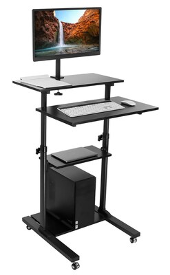 Mount-It! 28W Adjustable Steel Standing Desk, Black (MI-7942BLK)