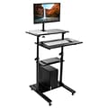 Mount-It! 28W Adjustable Steel Standing Desk, Black (MI-7942BLK)
