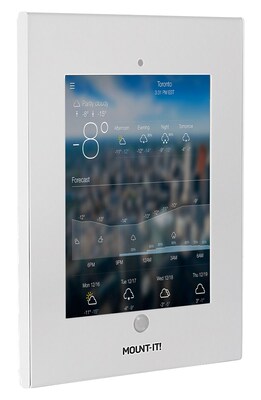 Mount-It! Tablet Wall Mount with Anti-Theft Locking Function, White (MI-3772W)