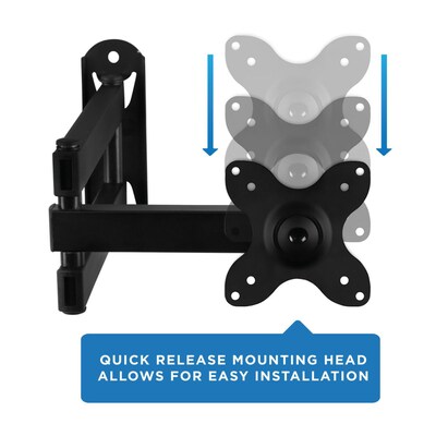 Mount-It! TV Wall Mount Full Motion Tilt and Extension Arm for 19"-40" TVs (MI-2042)