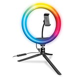 Bower 10 RGB Selfie Desktop Ring Light Studio Kit (WA-RGB10TT)