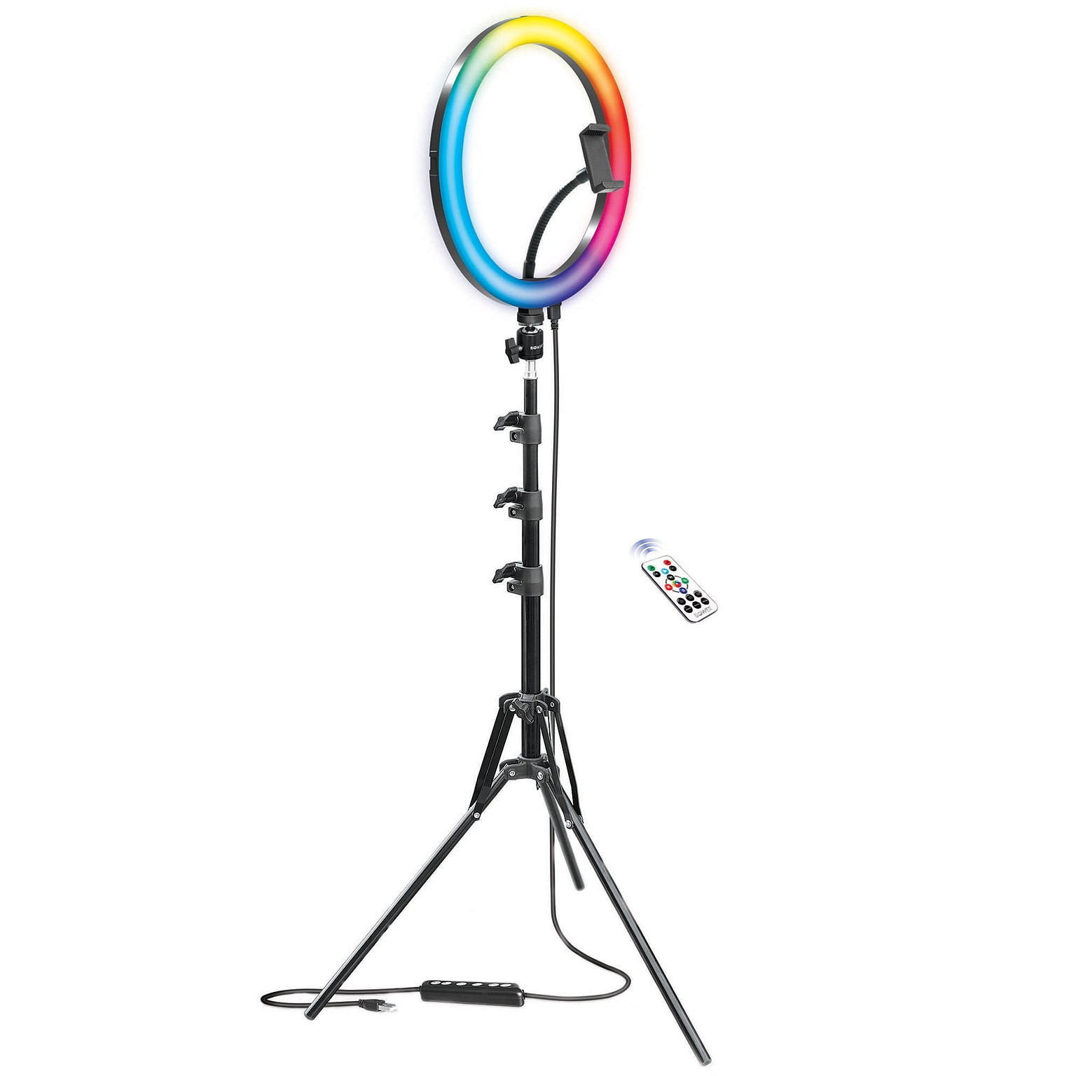 Bower 12 RGB Selfie Ring Light Studio Kit with Wireless Remote Control and Tripod (WA-RLSRGB12)