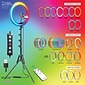 Bower 16" RGB Selfie Ring Light Studio Kit with Wireless Remote Control & Tripod (WA-RLSRGB16)