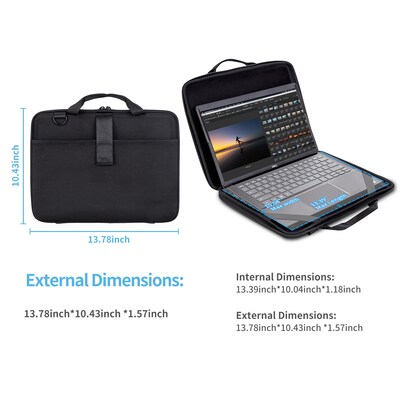 TechProtectus 12" Laptop Case, Black (TP-BK-CC11)