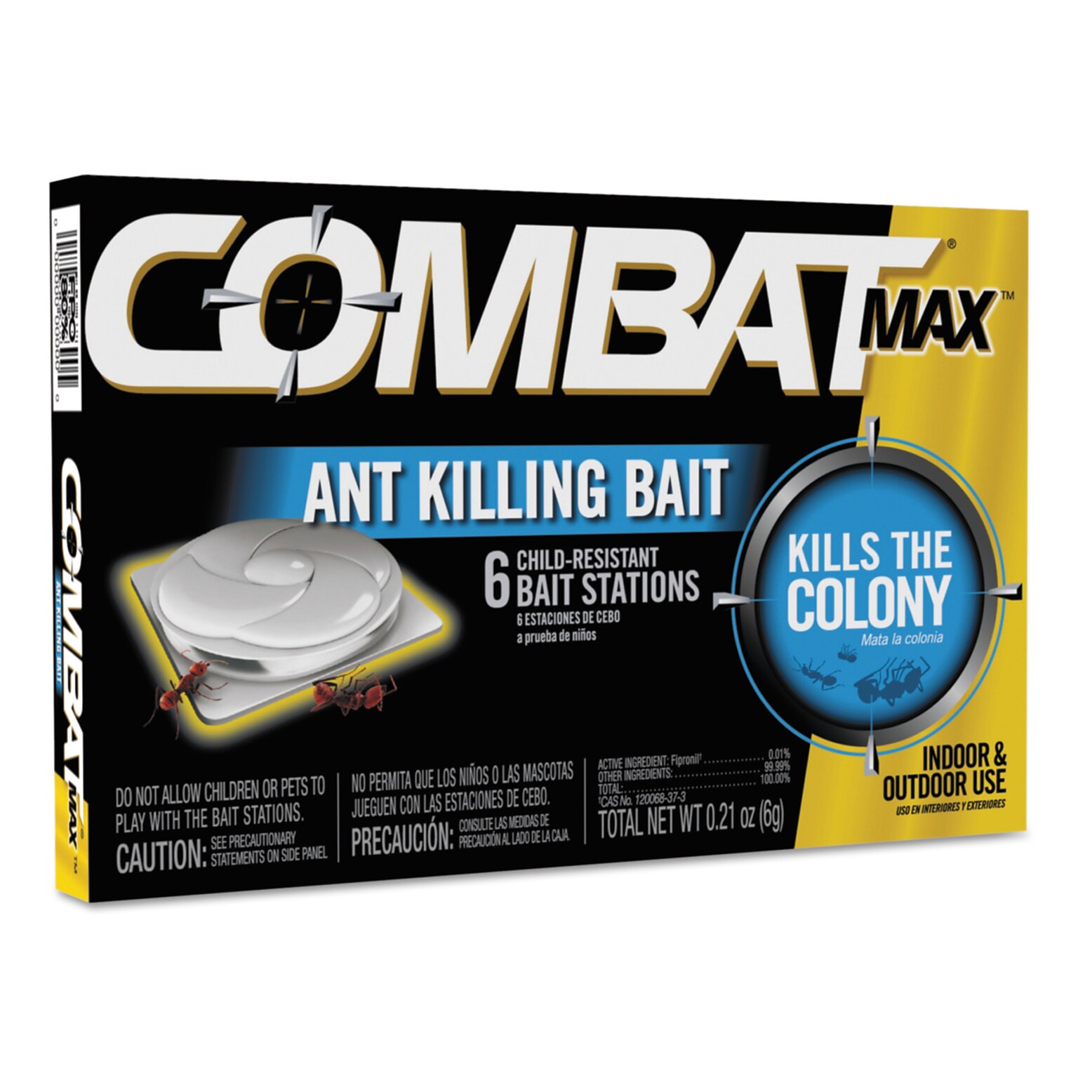 Combat® Source Kill MAX Ant Killing Bait, 0.21 oz, 6/Box, 12 Boxes/Carton (DIA55901)