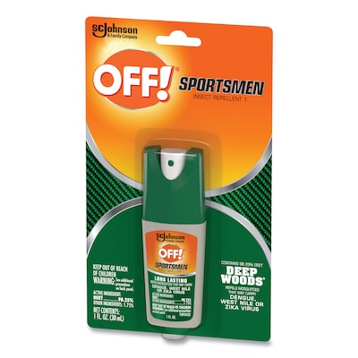 OFF!® Deep Woods Sportsmen Insect Repellent, 1 oz Spray Bottle, 12/Carton