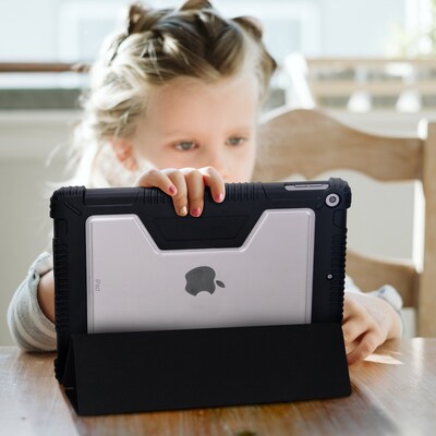 Techprotectus Protective Folio Case for iPad 10.2 inch 7th, 8th, and 9th generation, Black, Plastic (TP-BK-IP10.2E)