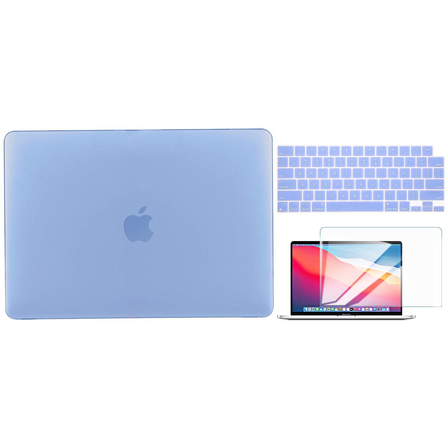 TechProtectus Laptop Case with Keyboard Cover and Screen Protector, Serenity Blue (TP-SB-K-MP14M1)