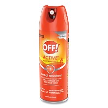 OFF!® ACTIVE Insect Repellent, 6 oz Aerosol Spray, 12/Carton