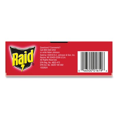 Raid® Roach Baits, 0.7 oz Box, 6/Carton