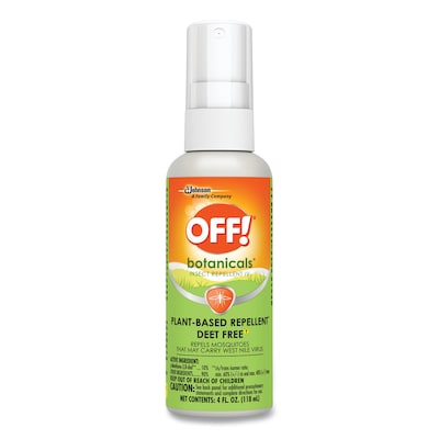 OFF! Botanicals Insect Repellent, 4 oz. Bottle, 8/Carton (SJN694971)