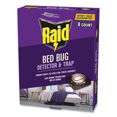 Raid® Bed Bug Detector and Trap, 8/Pack (SJN674798EA)