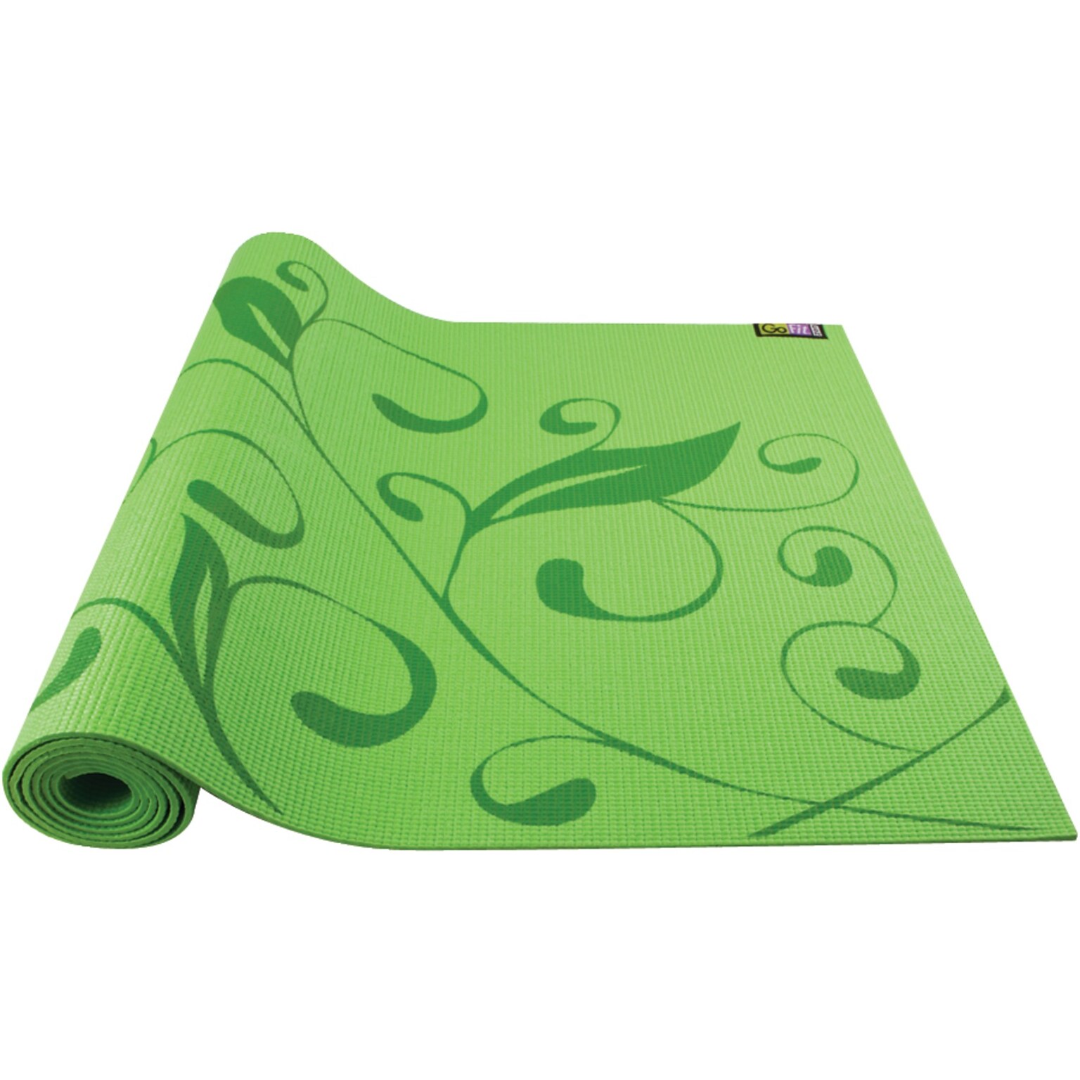 GoFit Printed Yoga Mat, Green (GOFGFPYMGRN)