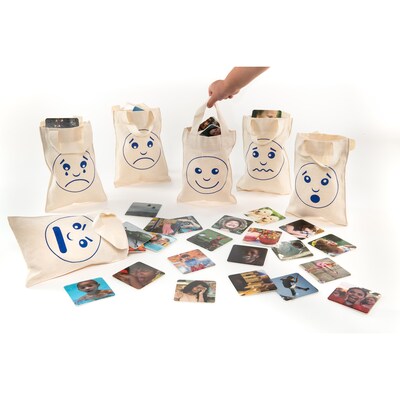 Educational Advantage Feelings & Emotions Sorting Bags Set, 66 Pieces (EA-54)