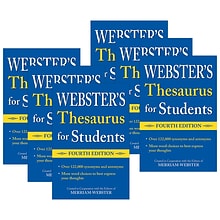 Websters Thesaurus for Students, Fourth Edition, 6/Bundle (FSP9781596951815-6)