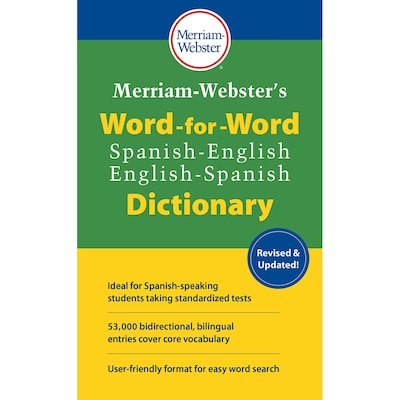 Merriam-Websters Word-for-Word Spanish-English Dictionary, 3/Bundle