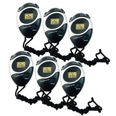 Supertek Digital Stopwatch, Pack of 6 (SKFCH12972-6)