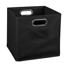 Niche Cubo Foldable Fabric Storage Bin, Black (HTOTEBK)