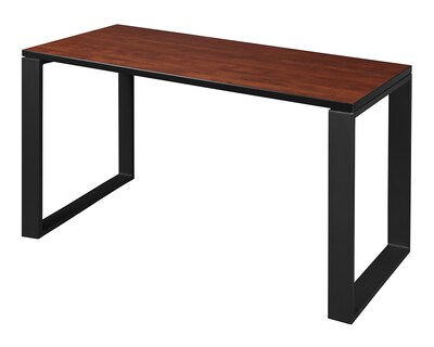 Regency Structure 48 x 24 Rectangular Laminate Training Table, Cherry & Black (STT4824CHBK)