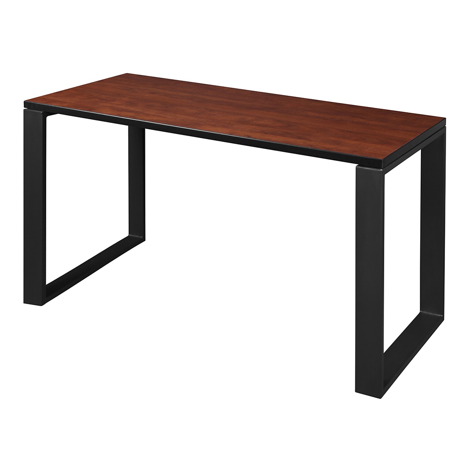 Regency Structure 48 x 24 Rectangular Laminate Training Table, Cherry & Black (STT4824CHBK)