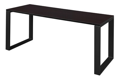 Regency Structure 60 x 24 Rectangular Laminate Training Table, Mocha Walnut & Black (STT6024MWBK)