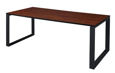 Regency Structure 72 x 36 Rectangular Laminate Training Table, Cherry & Black (STT7236CHBK)