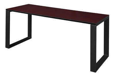 Regency Structure 60 x 24 Rectangular Laminate Training Table, Mahogany & Black (STT6024MHBK)