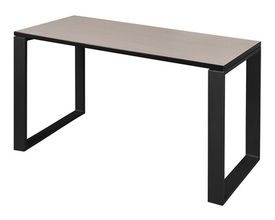 Regency Structure 48 x 24 Rectangular Laminate Training Table, Maple & Black (STT4824PLBK)