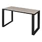 Regency Structure 48" x 24" Rectangular Laminate Training Table, Maple & Black (STT4824PLBK)