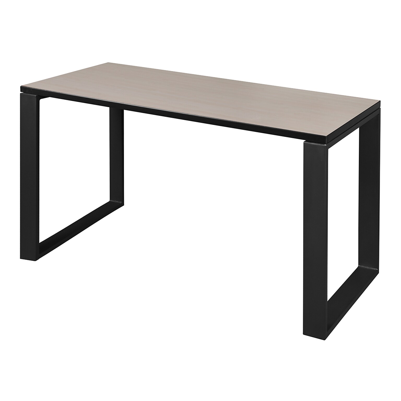 Regency Structure 48 x 24 Rectangular Laminate Training Table, Maple & Black (STT4824PLBK)