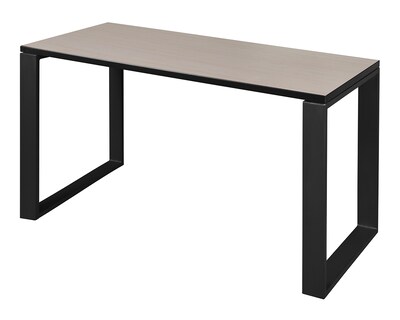 Regency Structure 42 x 24 Rectangular Laminate Training Table, Maple & Black (STT4224PLBK)
