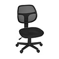 Regency Carter Swivel Office Chair, Black, Armless (5083BK)