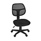Regency Carter Swivel Office Chair, Black, Armless (5083BK)