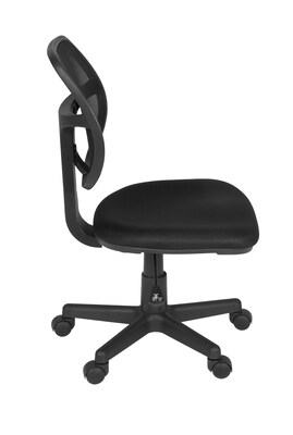 Regency Carter Swivel Office Chair, Black, Armless (5083BK)