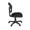 Regency Carter Swivel Office Chair, Black, Armless (5083BK)
