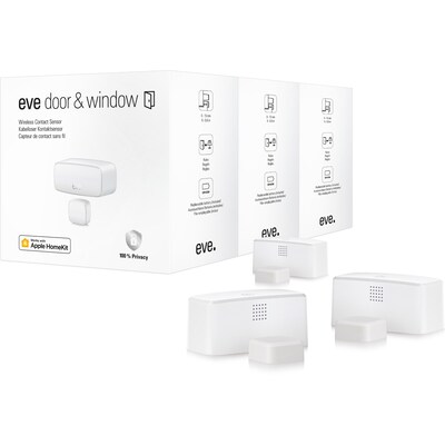 Eve Wireless Contact Sensor Indoor Bluetooth Door/Window Sensor, White (10028022)