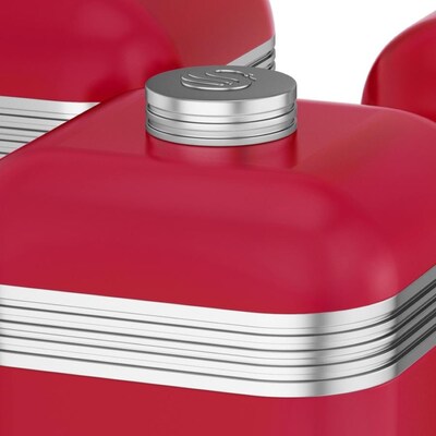 Swan Retro Storage Ware, 1L Set of 3 Canisters (SWKA1020RN)