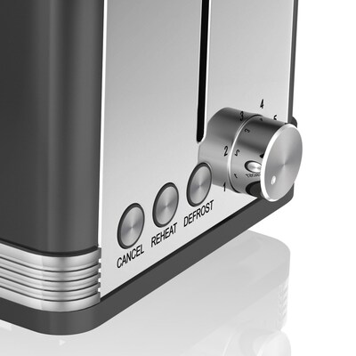 Swan Retro 2 Slice Toaster, Black (ST19010BN)