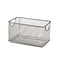 Design Ideas 3 Qt. Mesh Zip Box, Silver (34259)