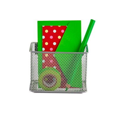 Design Ideas Mesh MagNet Bin, Medium, Silver (351319)