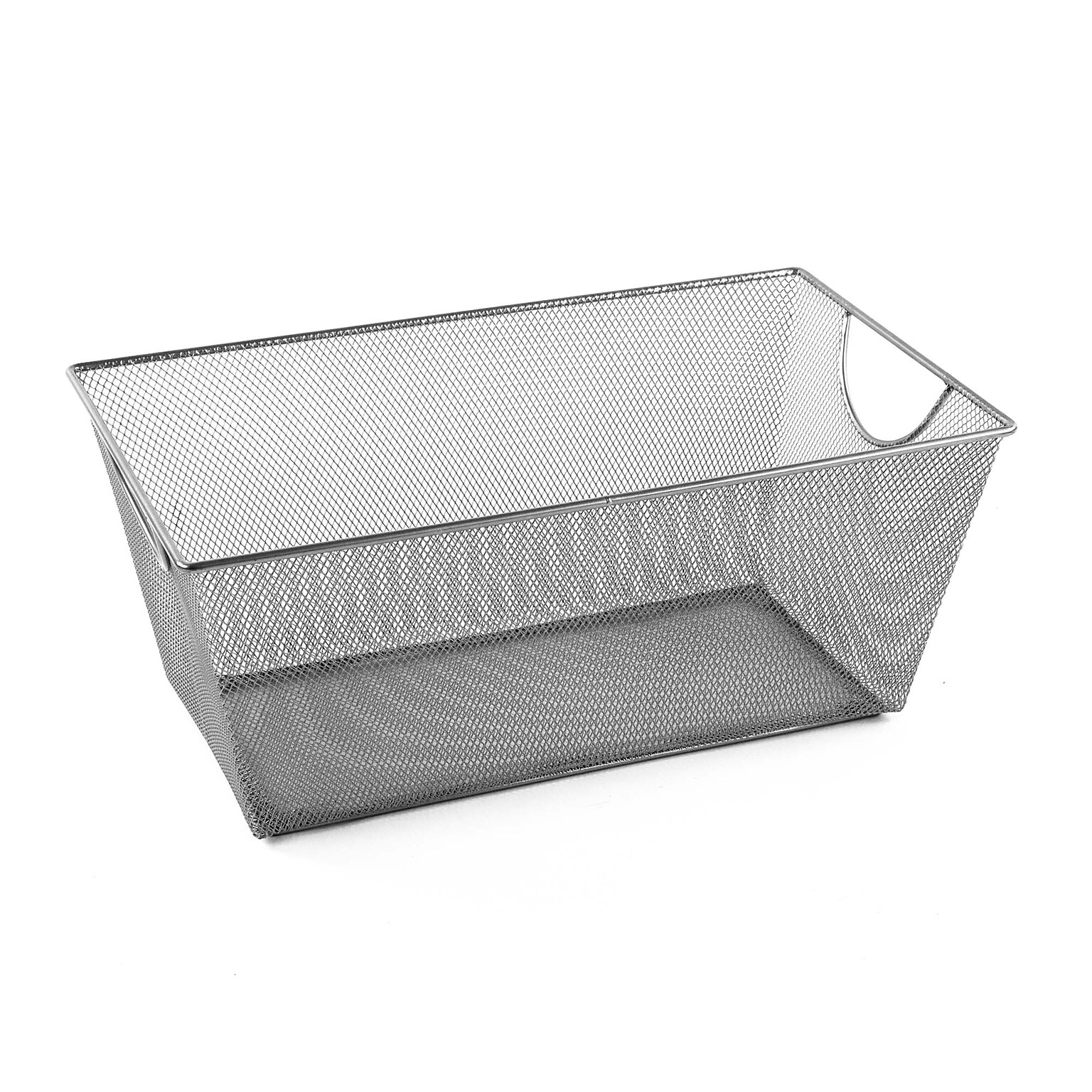 Design Ideas 33 Qt. Mesh Zip Box, Silver (351499)