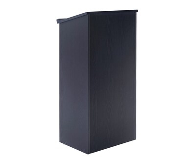 AdirOffice 46H Floor Standing Lectern with Adjustable Shelf, Black (661-01-BLK)