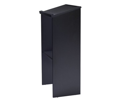 AdirOffice 46"H Floor Standing Lectern with Adjustable Shelf, Black (661-01-BLK)