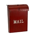 AdirHome Rustic Red Velvet Bird Feeder Style Mailbox (303-02)