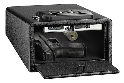 AdirOffice Small Black Steel Quick Access Pistol Safe (671-200-BLK)